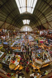 Bustling Mercado Hidalgo in Guanajuato, Mexico, showcasing colorful local market scenes.