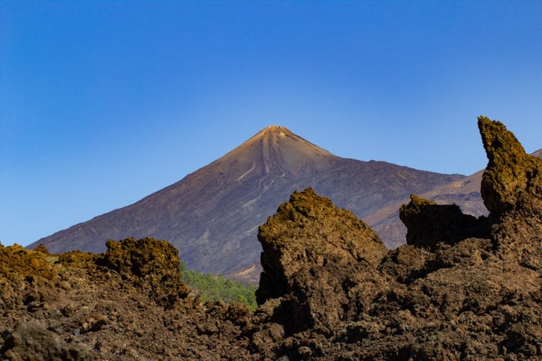 Mount Teide hiking trail in Teide National Park, Tenerife