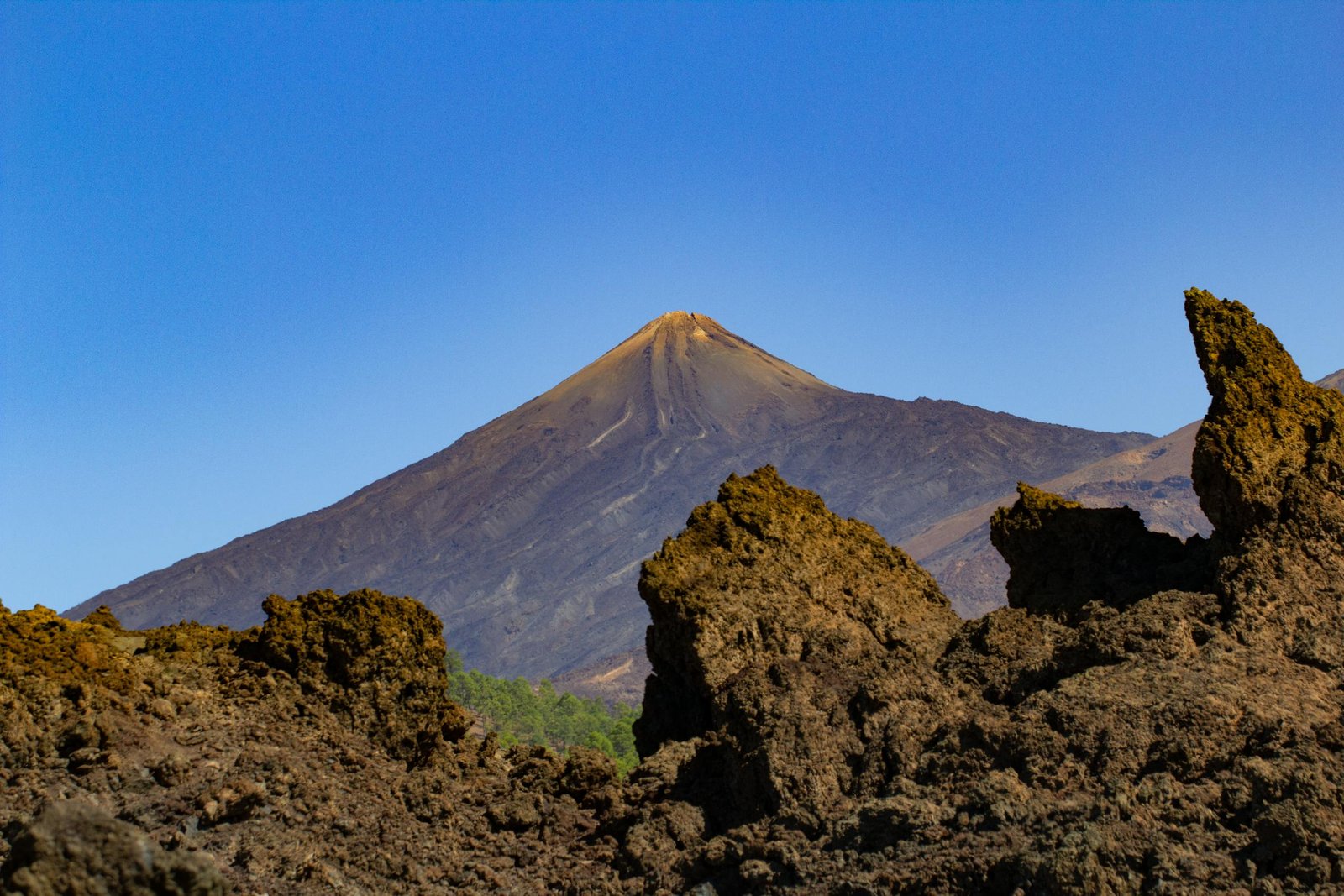 Mount Teide hiking trail in Teide National Park, Tenerife