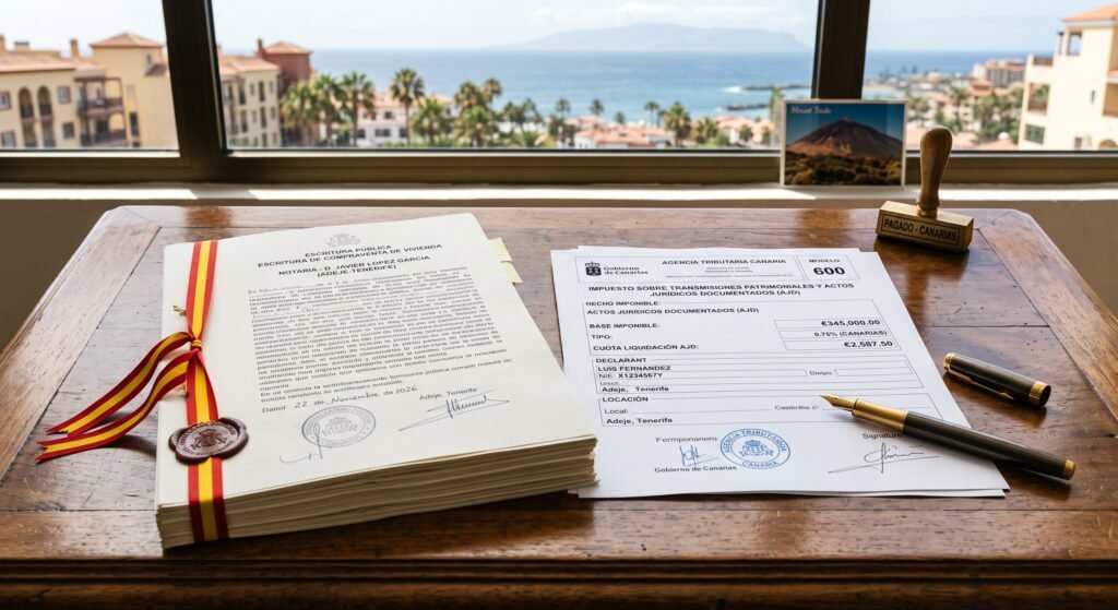 The AJD Tax in Canary Islands Property Purchases: Calculation and Payment for Buyers in Adeje 
